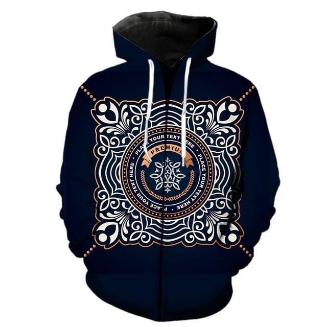 Sudadera con capucha y cremallera de manga larga para hombre, estilo europeo y americano, con estampado 3D, unisex, divertida y genial, para primavera