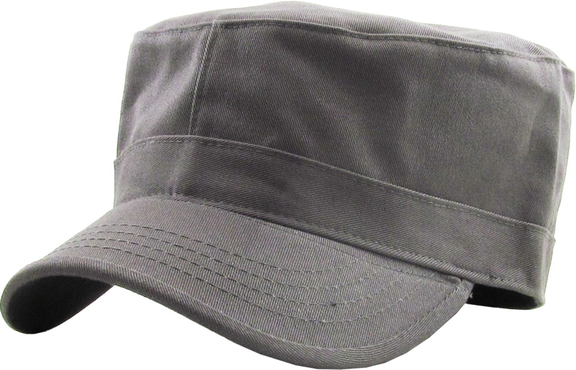 Cadet Army Military Fitted Botton Cap Basic Everyday Castro Radar Hat