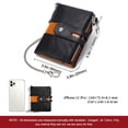 thumbnail image 3 of Genuine Leather Men Wallet Coin Purse Small Mini Card Holder Zipper Male Wallet Pocket, 3 of 5