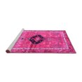 thumbnail image 2 of Ahgly Company Machine Washable Indoor Round Persian Pink Traditional Area Rugs, 5' Round, 2 of 4