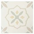 thumbnail image 2 of Palmera 9x9 Off-White Yellow Porcelain Floral Square Wall and Floor Tile (6.96 sq ft/case) - 13 Pack, 2 of 5