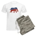 thumbnail image 6 of CafePress - Glitter Republican Elephant Men's Light Pajamas - Men's Light Loose Fit Cotton Pajama Set, 6 of 7