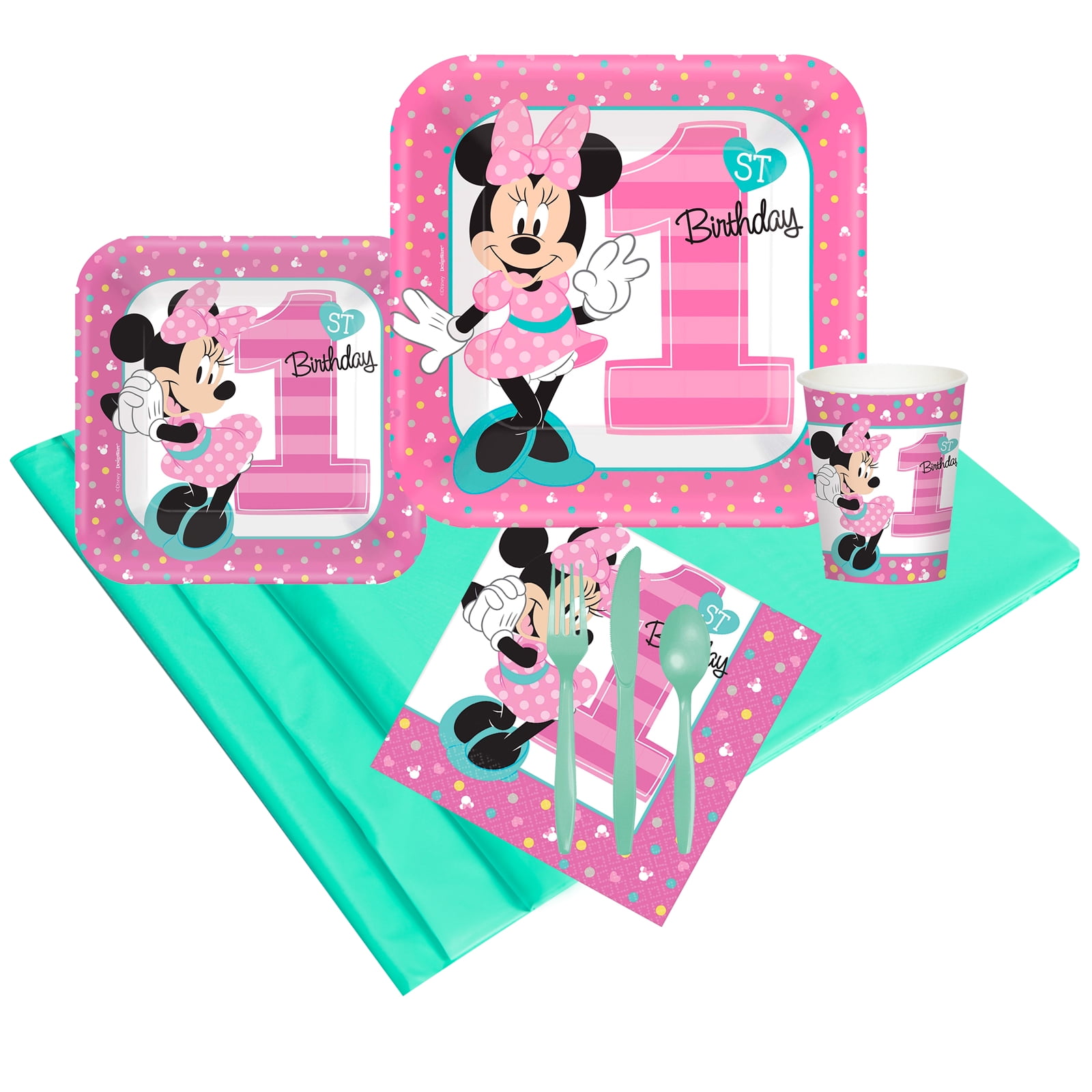 Minnie Mouse 1st Birthday Party Pack (24) - Walmart.com