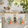 thumbnail image 4 of Pink Orange Flowers Kitchen Towels Set of 1, Spring Floral Farmhouse Botanical Rustic Absorbent Dish Towels for Kitchen, Microfiber Hand Towel, Quick Drying Tea Towel for Cleaning Dishcloths, 4 of 7