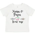 thumbnail image 3 of Inktastic Nana and Papa Love Me- Heart Grandchild Boys or Girls Toddler T-Shirt, 3 of 5