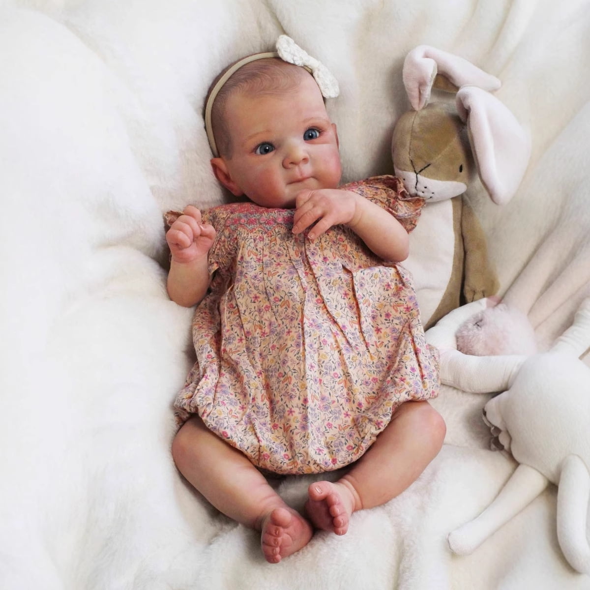 HUIMEYA Reborn Baby Dolls 18-inch Realistic Newborn Baby Dolls, Lifelike Soft Vinyl & Cloth Body, Nice Gift for Kids, Pre-Parents, Grand-Parents, Doll Collectors