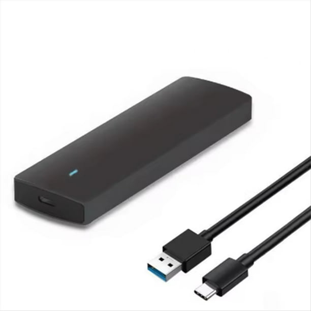 Adaptador de Carcasa para SSD M.2 USB 3.1 Gen1 de 5 Gbps Carcasa Sin Herramientas para SSD NGFF con Clave B+M