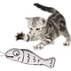 thumbnail image 5 of Juego de 3 juguetes para gatos: juguetes de pez con hierba gatera, juguete portátil, juguete colgante, juguete de hierba gatera, juguete de tela y juguete de pez., 5 of 5