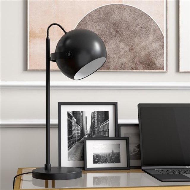 Henn & Hart TL0785 Sims Matte Black Desk Lamp