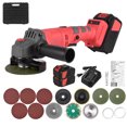 thumbnail image 1 of Kit de herramientas de amoladora angular eléctrica a batería Batería de litio portátil Máquina amola CACAGOO  Amoladora angular, 1 of 7