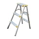 thumbnail image 5 of Escalera plegable de 3 escalones para cocina, antideslizante, de aleación de aluminio, con pedal ancho y doble cara, ideal para jardín, garaje y, 5 of 8