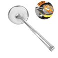 thumbnail image 3 of Toystoory Colador de malla de acero inoxidable 2 en 1, filtro multiusos para freír aceite, cuchara, colador, Skimmer con Clip para alimentos para cocina Utensilios de cocina Toystoory HA013624-00, 3 of 6