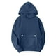 thumbnail image 3 of Sudadera con capucha gris con cremallera,Sudadera con capucha y botones para mujer, cuello en V, manga larga, poliéster, ropa deportiva informal, sopatenor, 3 of 9
