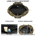 thumbnail image 2 of Leopard Print Large Capacity Tote Bag for Women, Zipper Closure Travel Weekender Bag with Interior Pockets, Lightweight Carry-On Bag for Gym, Work & Travel (Cheetah Spots Design), 2 of 4