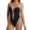 thumbnail image 1 of body shaper for women Party Dress Bodysuit Underwear Women Body Shaper Slips Backless Bra G-string Waist Trainer Deep U Plunge Underdress ShapewearSup, 1 of 5