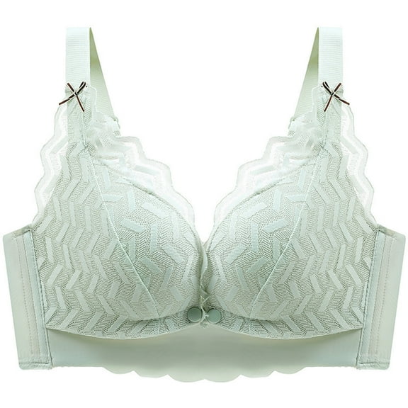 Tbopshirt Wirefree Bras,Stretch Women's Front Closure Bra,Lace Strapless Underwear With Front Buckle and Postpartum Feeding to Sagging Pregnant Women's Bras