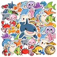 thumbnail image 3 of 35pcs Cute Animal Stickers Kids Stickers Ocean Stationery Stickers for Laptops Phones Suitcases, 3 of 9
