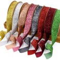 thumbnail image 5 of Xiao Hua rollos de cinta de terciopelo metálico brillante gris oscuro de 0,98 pulgadas de ancho, cinta de metal brillante, utilizada para cintas navideñas, cintas decorativas navideñas, 5 of 5