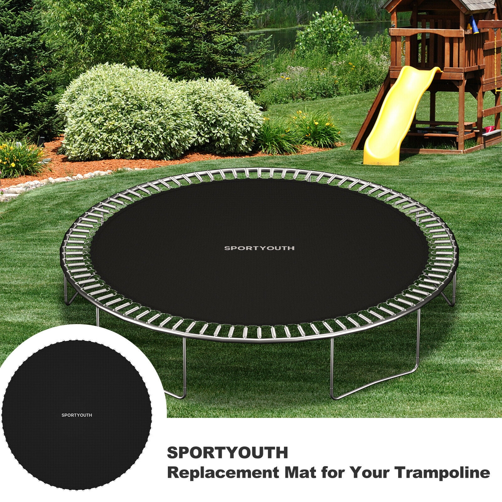 Details about   12FT 13FT 14FT Weatherproof Jumping Mat for Round Trampoline Jump Replacement 