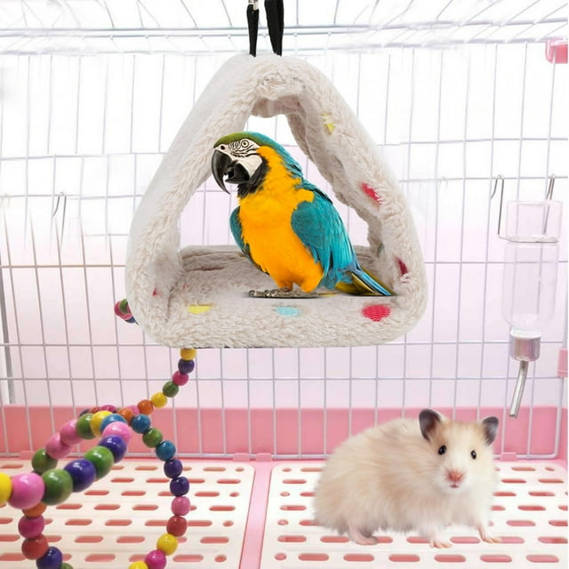 Nido colgante para mascotas, hamaca de felpa para hámster, casa colgante cálida para hámster, hamaca para hámster optimizada para la excelencia Jadeshay A
