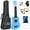 Light Blue, variant on 21 inch Soprano Ukulele Basswood Acoustic Mini Guitar for Beginner Starter with Case Strap Tuner Picks Strings Primary Tutorial