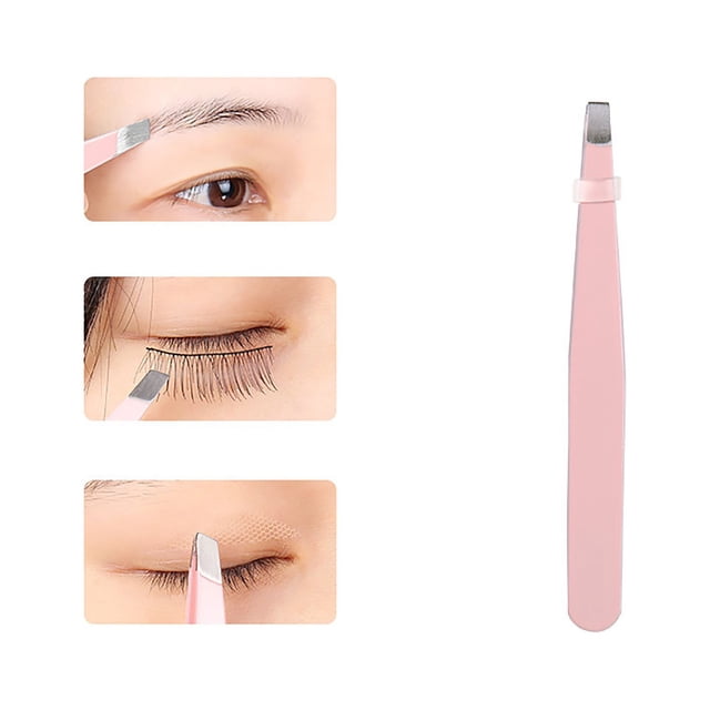 Outils de Beauté Pinces à Sourcils en Acier Inoxydable Ensemble de Pinces à Sourcils Pinces à Sourcils Plates Pointues Pinces à Sourcils Épiler Pinces à Barbe, Outils de Beauté pour Femmes