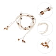 thumbnail image 4 of Unique Bargains Hand-beaded Weaving Handmade Cord Belt for Fashionable Styling Beige, 4 of 6