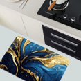 thumbnail image 6 of Earth Bath Mat,Blue and Gold Marble Texture Non-Slip Volume Super Absorbent Fast Drying for Bathroom Kitchen Door mat,Eco-Friendly Easy to Clean 16×24Inch (40 * 60cm), 6 of 6