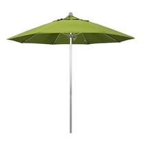 California Umbrella Venture 9' Silver Market Umbrella in Macaw