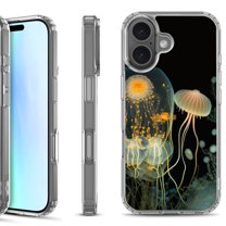 For iPhone 17 Shockproof Protective Phone Case, by OneToughShield - Jellyfish