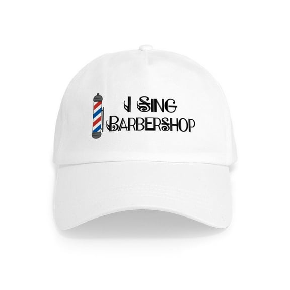 CafePress - I Sing Barbershop Cap - Adjustable 100% Brushed Unisex Casual Cotton Baseball Cap, Beige, 1