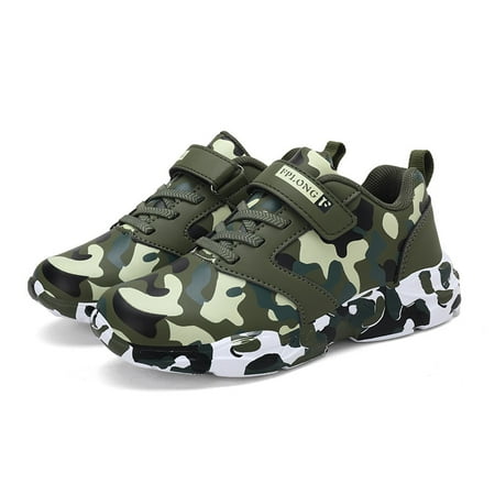 

Autumn Winter Kids Sneaker Lightweight Camouflage Running Walking Boys Girls Shoes