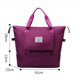 thumbnail image 3 of Bolsa de noche de moda plegable de gran capacidad con bolsillo húmedo y seco (Borgoña) Tmvgtek Para Estrenar, 3 of 6