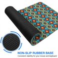 thumbnail image 6 of Long Mouse Pads for Desk,Blue and Orange Geometric Pattern Desk Mats on Top Of Desks, Desk Mouse Pad Extra Large with 3mm Non-Slip Base and Stitched Edge for Gaming,Office,Work,Home 31.5"x11.8", 6 of 6