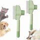 thumbnail image 1 of HAYAN Zen Brush for Cats, Zenbrush Cat Comb, Furrybasics Grooming Brush, Avatore Zenbrush for Cat, Zenbrush Pet Hair Removal Comb with Long & Short Stainless Steel Teeth (Green*2), 1 of 1