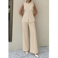 thumbnail image 4 of PRETTYGARDEN Women's 2 Piece Sets Summer Work Clothes Sleeveless Blazer Vest Pants Suits Spring Business Casual Outfits, 4 of 7