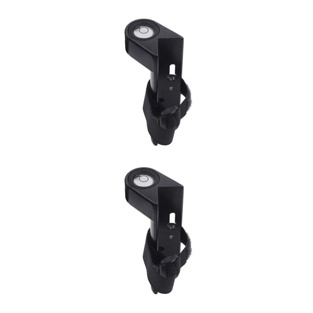 Scienceny Nivel de burbuja de nivel de varilla de grado de aluminio para varillas redondas o cuadradas Regla de torre negra Negro 30 centimetros 2piezas