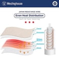 thumbnail image 2 of Westinghouse WH-HSF50-IVORY 50 x 60 in. Westinghouse Heated Sherpa to Flannel Throw, Beige, 2 of 6
