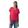thumbnail image 1 of Camiseta GAP con cuello en V favorita para mujer, Summer Azalea XL, 1 of 4