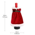 thumbnail image 3 of CuiLiyq Christmas Wine Bottle Covers Decoration, Knitted Sweater Santa Claus Wine Bottle Decorations, for Christmas Party Favors Supplies, 3 of 6