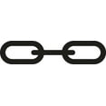 thumbnail image 4 of Greenfield 2115-B PVC Coated Anchor Chain - Black, 1/4" x 4', 4 of 5