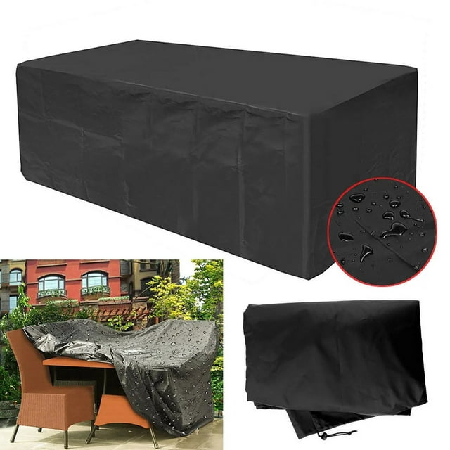 Sentmoon Prime Deals Garden Table Cover Protector Garden Table Garden Furniture Tarp Cover Rectangular Windproof Black (150 X 90 X 75 Cm) Prime Day Deals 2024 Canada