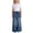 Blue, variant on YunPes Toddler Kids Girls Bow Baggy Jeans Baby Cute Embroidery Denim Pants Elastic Waist Wide Leg Trousers Relaxed Fit Vintage Jeans