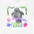 thumbnail image 4 of Inktastic St. Augustine Florida Cute Swimming Manatee Boys or Girls Baby Bodysuit, 4 of 5