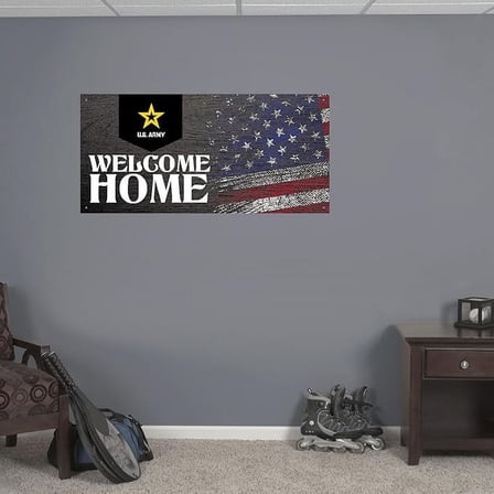 Welcome Home U.S. Army Banner 2' x 4' (Officially Licensed)