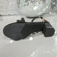 thumbnail image 7 of Cethrio Womens Heeled Sandals 2025, Fashion Ankle Strap Open Toe Summer Womens Footwear Black Size 7, 7 of 7