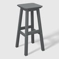 thumbnail image 2 of WestinTrends Malibu 5-Piece HDPE Outdoor Patio Dining Bar Bistro Table Set with Bar Stools, Gray, 2 of 11