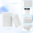 YINUO 12 Pack 4 Gallon Square Bucket White Food Grade Bucket with