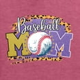 thumbnail image 2 of Baseball Mom Cheetah Glitter Sports Unisex Crewneck Graphic Sweatshirt, Vintage Heather Red, X-Large, 2 of 4