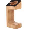 thumbnail image 2 of 1Pc Watch Charging Stand Bamboo Charging Bracket Smart Watch Holder Display Stand Compatible for Apple Watch, 2 of 9